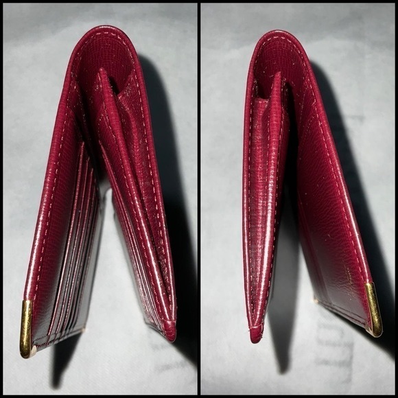 Vintage Cartier Cowhide Leather Credit Card Bifold Wallet NWOT - Picture 15 of 16